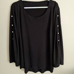 Black pearl blouse